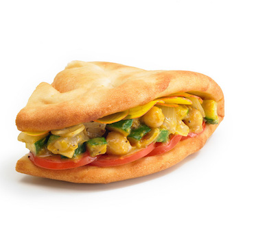 Chickpea Curry Naanwich