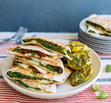 Lavash Panini with Summer Vegetables
